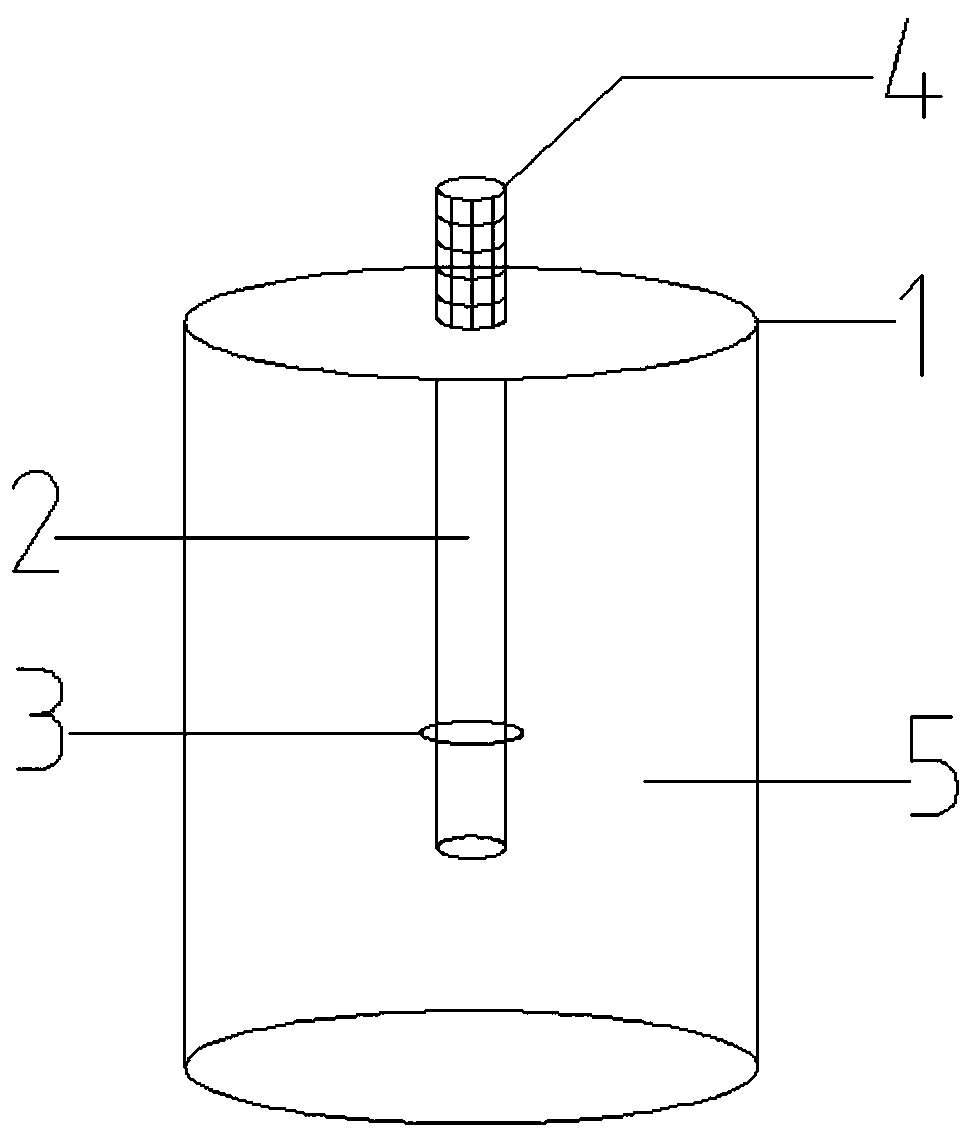 Bag cultivation method for inserting tube into middle of shiitake mushroom short bag for inoculating ripe materials