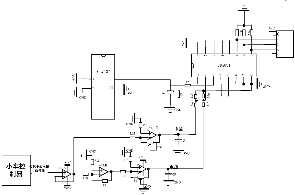 Gas protection automatic welding control device