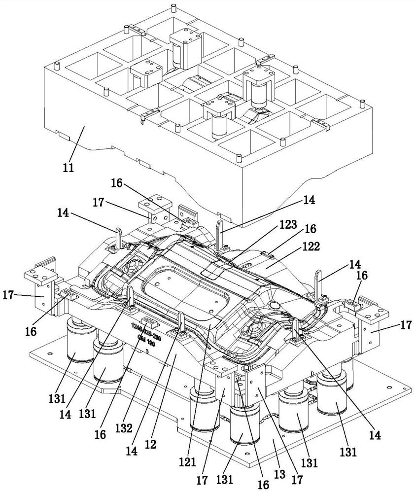 Mold for vehicle skylight assembly and manufacturing process of mold