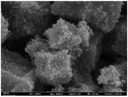 Preparation method of cobalt and oxide embedded porous carbon absorbing material