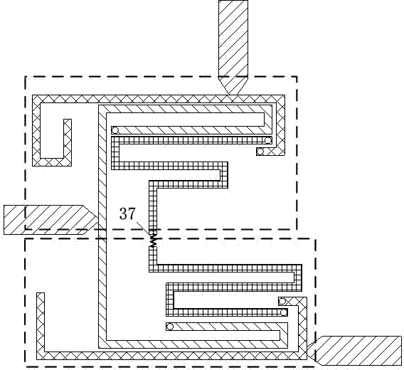 Non-uniform power divider with integrated band-pass filtering function