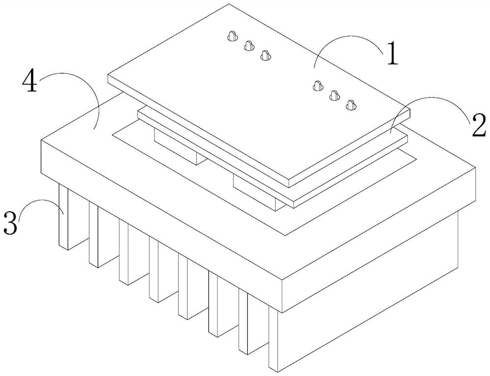 High-power semiconductor device with heat dissipation function