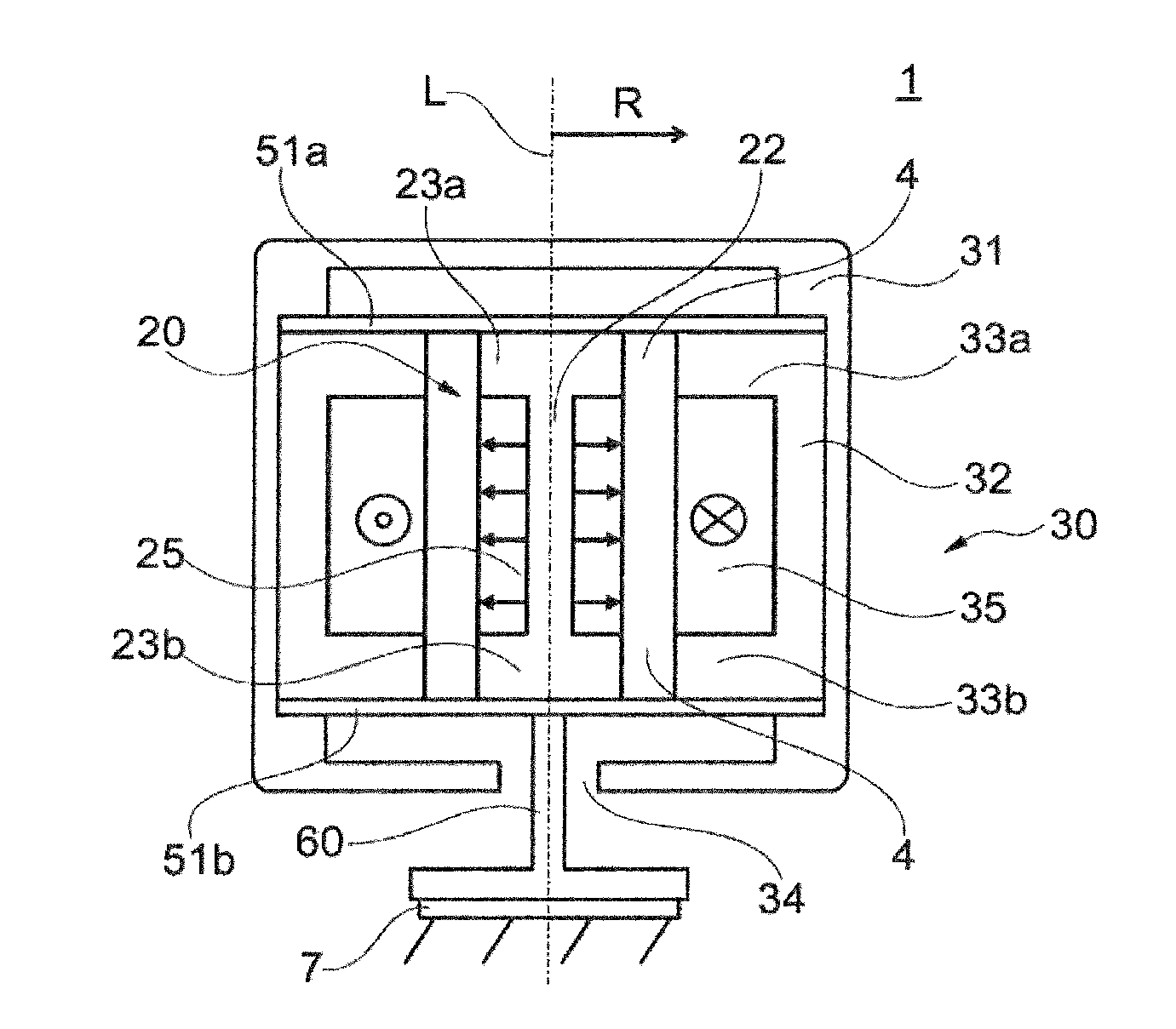 Actuator for damping low-frequency oscillations