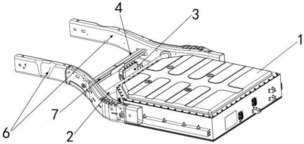 Vehicle battery pack unloading type anti-collision system and control method thereof