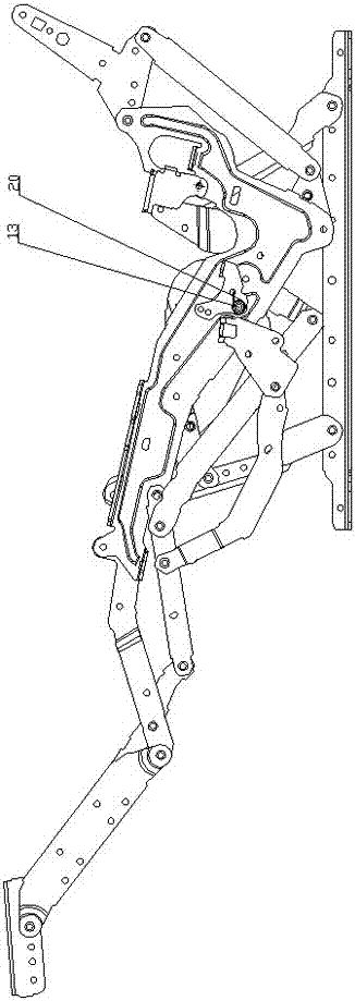 An automatic recovery device for movable sofa legs