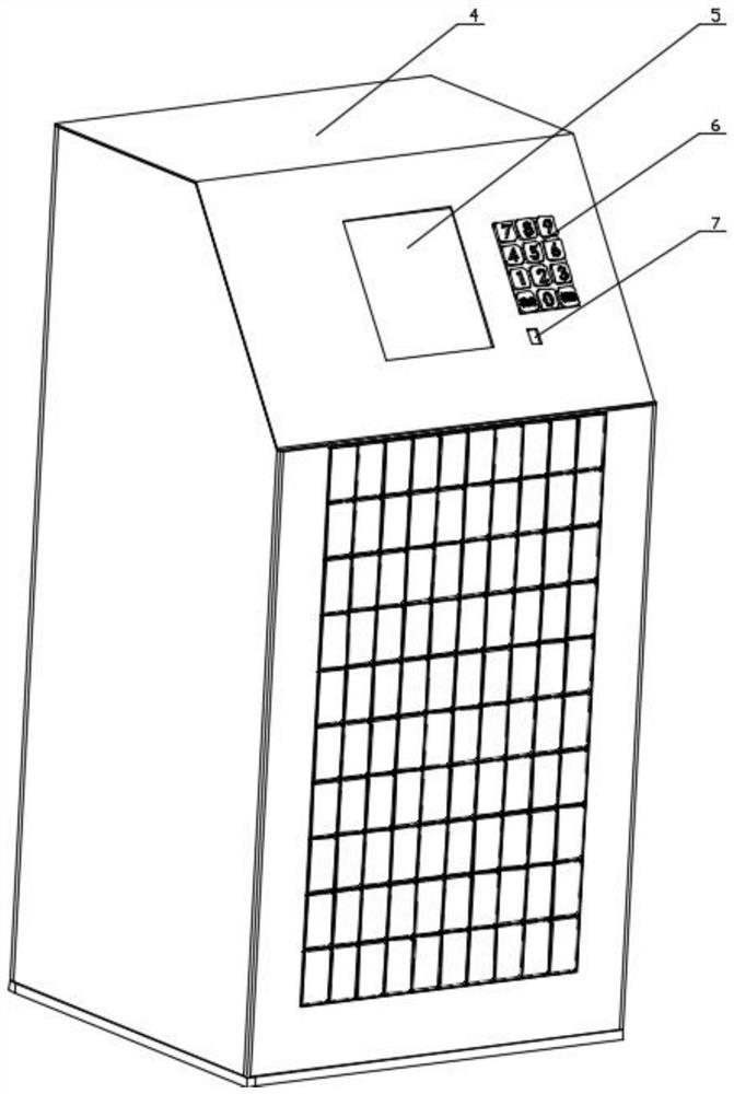 A smart key storage cabinet and its working method