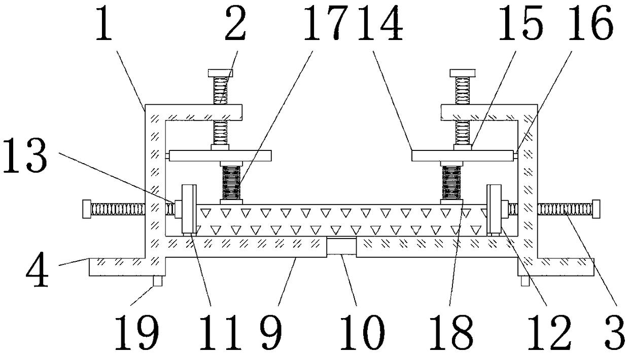 Panel welding clamping device convenient to adjust