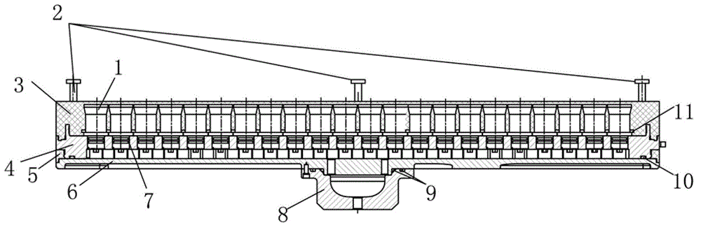 12.5Mpa pressure resistant array and production method thereof