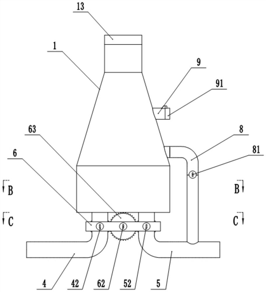 A gas detection device and detection method