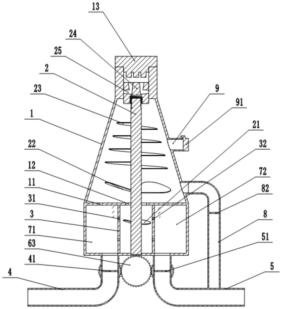 A gas detection device and detection method