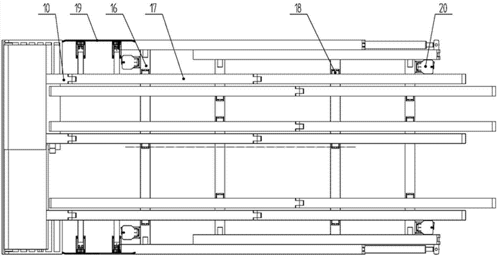 Automatic bolt mesh laying step type temporary support for fully mechanized excavation faces