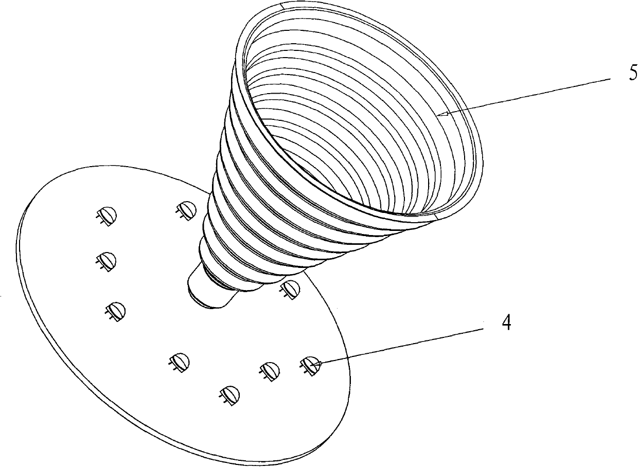 LED lamp and reflector