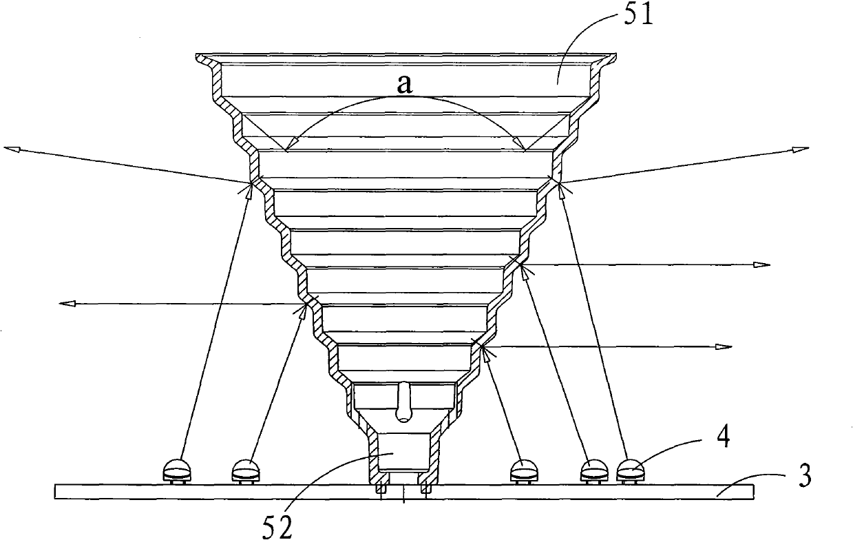 LED lamp and reflector