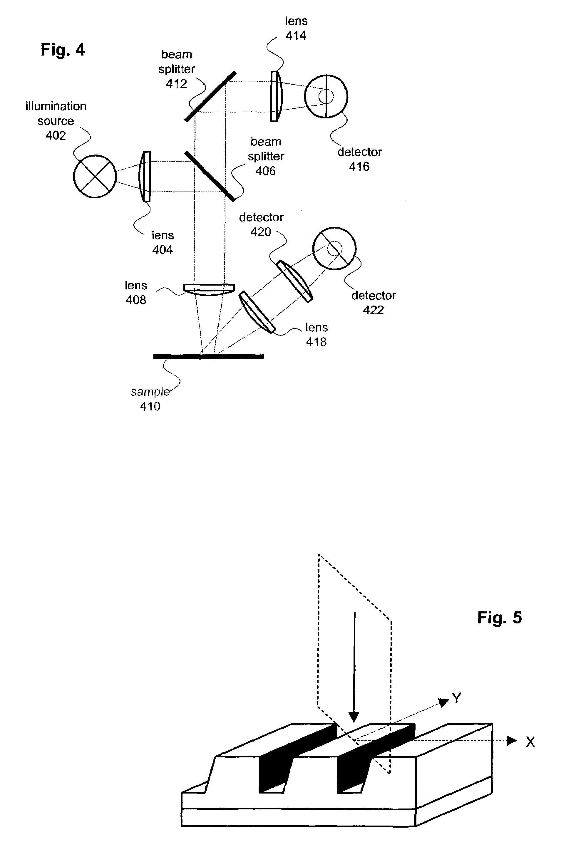 Optical scatterometry of asymmetric lines and structures