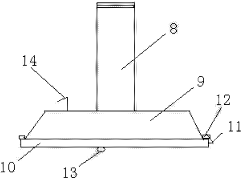 Mixed dust collection system used in cutting process of circuit board substrate and using method thereof