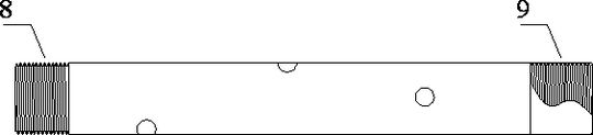 Pipe body structure of step type hole protecting pipe for gas extraction hole in soft coal bed