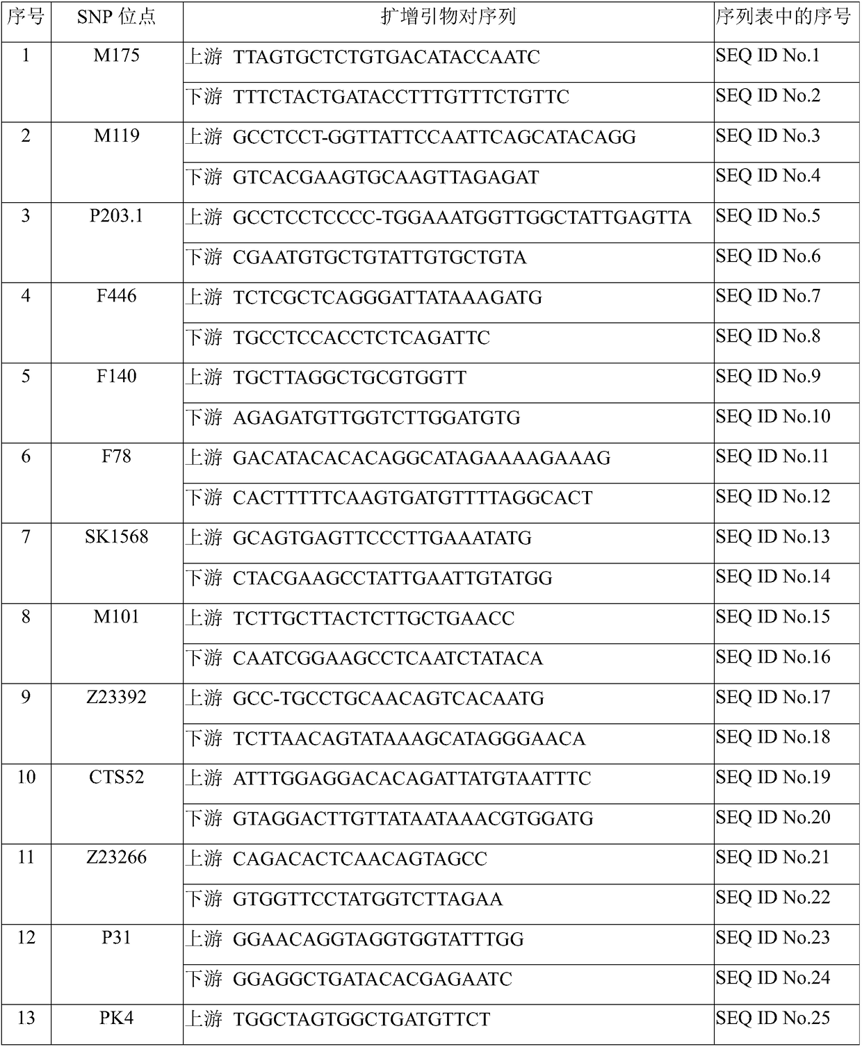 Forensic medicine composite examination kit based on 55 Y-chromosome SNP (Single Nucleotide Polymorphism) genetic markers