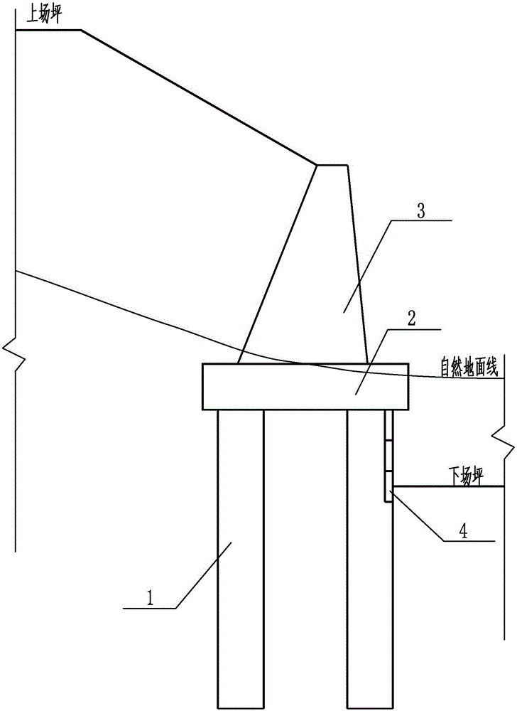 Composite type supporting and retaining structure and construction method adopting supporting and retaining structure