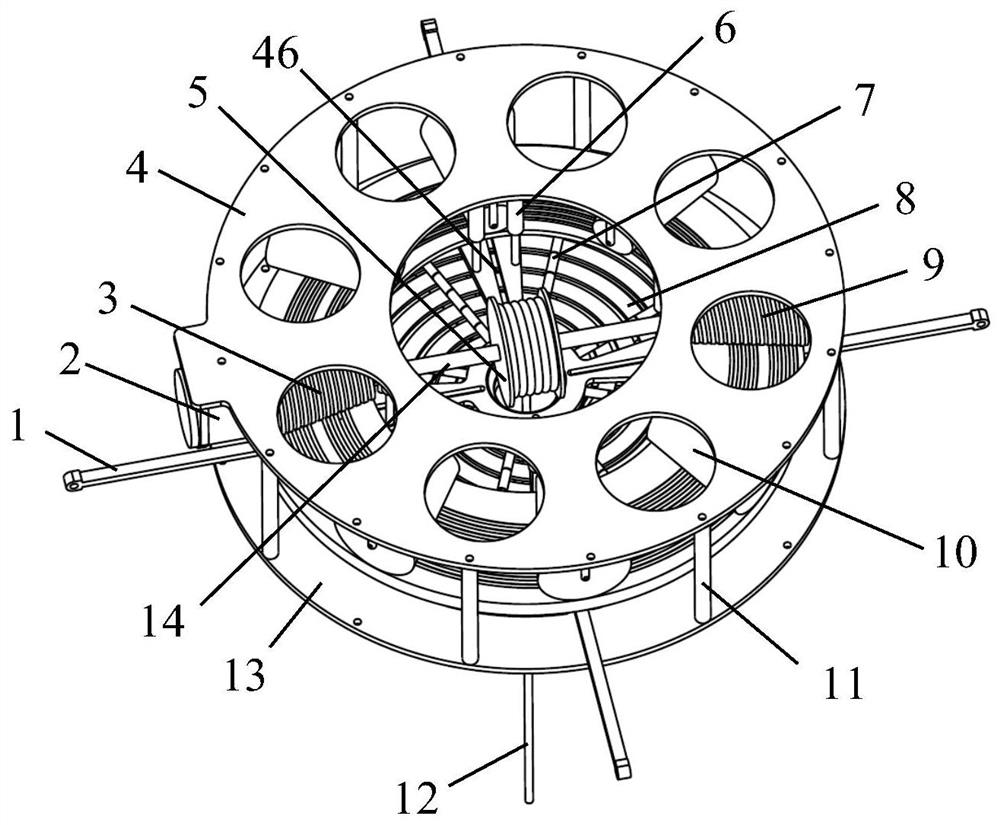 Multidirectional synchronous telescopic and vertical lifting composite motion driving device