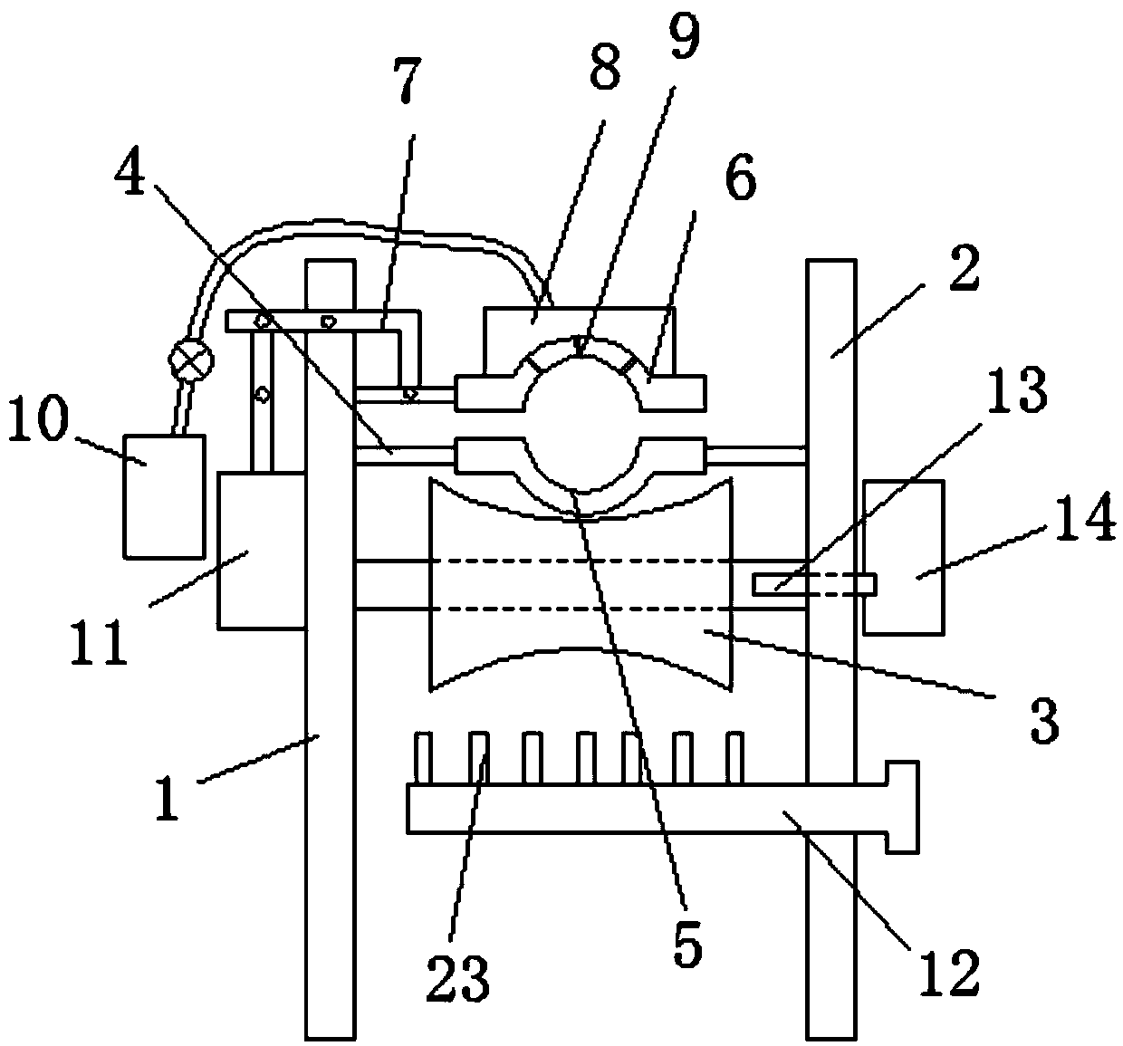 Rapid cooling and lubrication descaling guide system