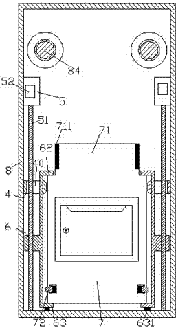 A building mailbox device capable of being stored selectively