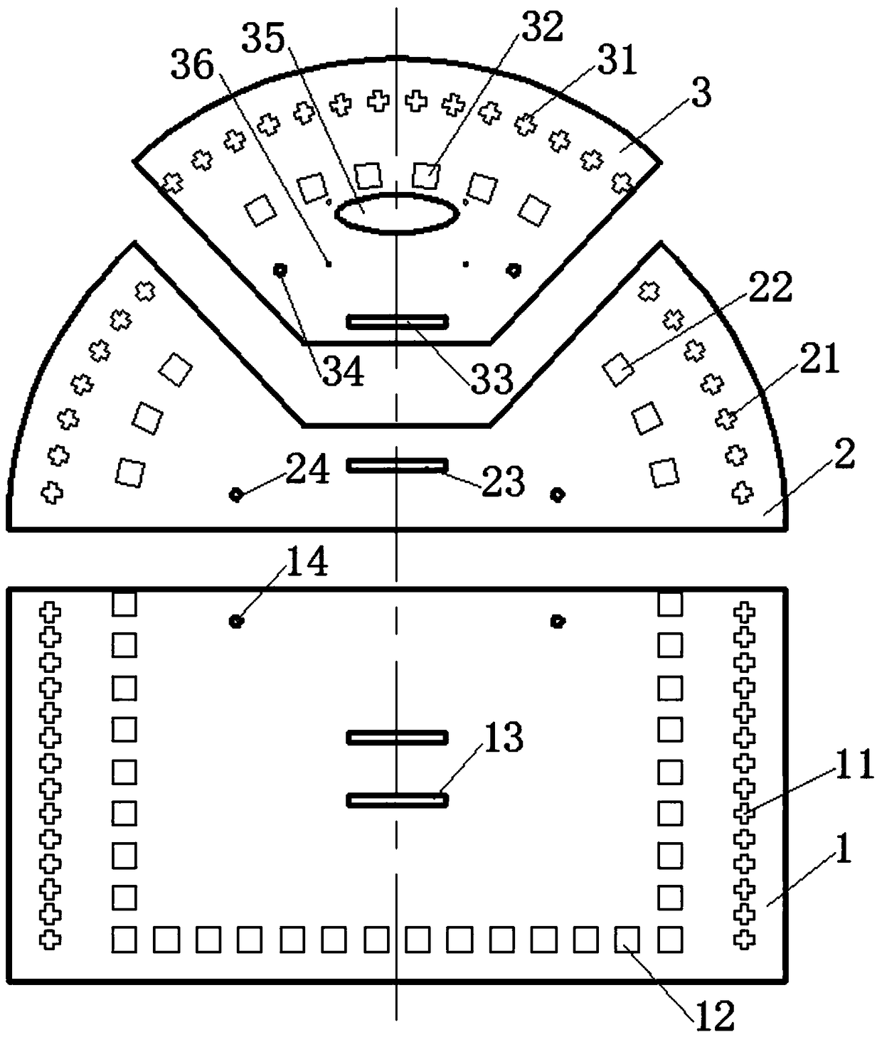 An external formwork, auxiliary device and construction method for inclined pile construction