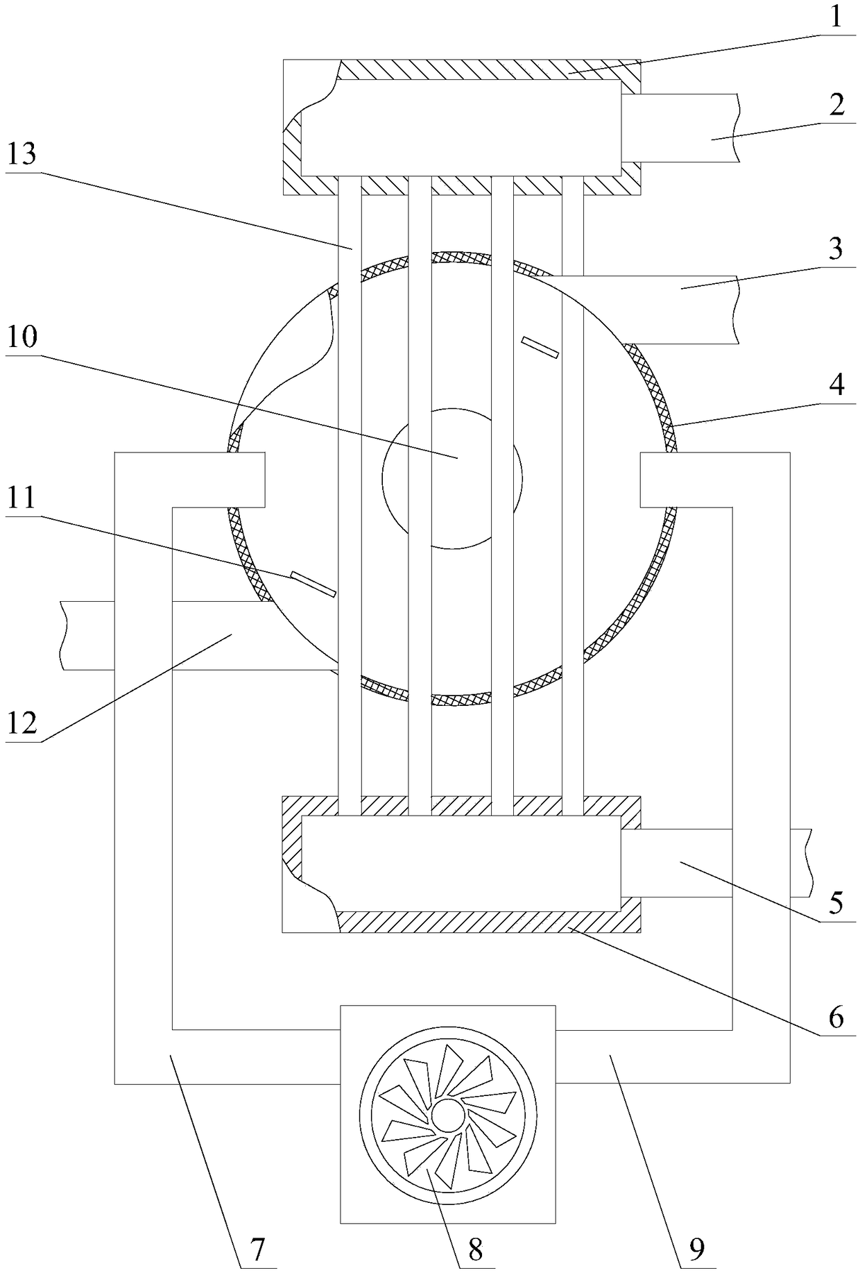 Thermal power plant waste heat recovery device