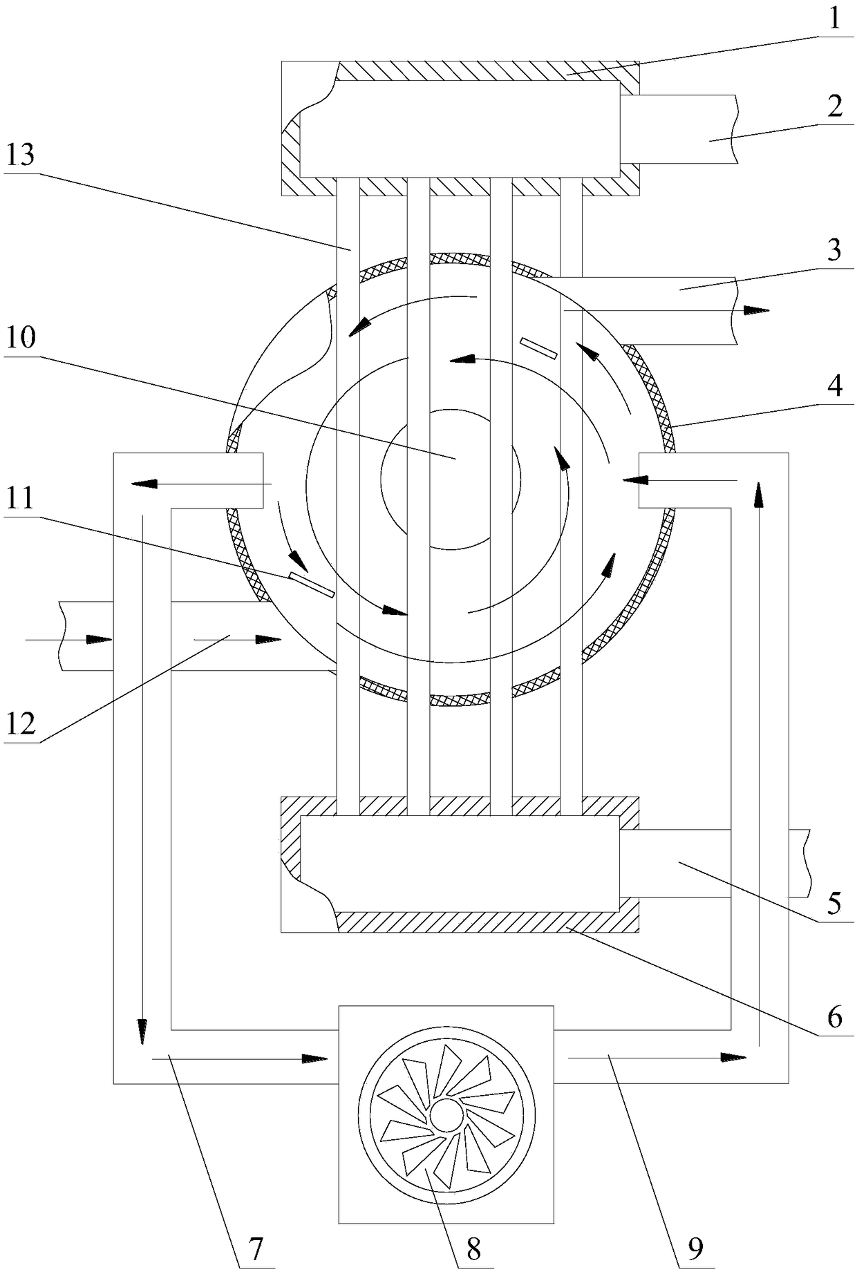 Thermal power plant waste heat recovery device