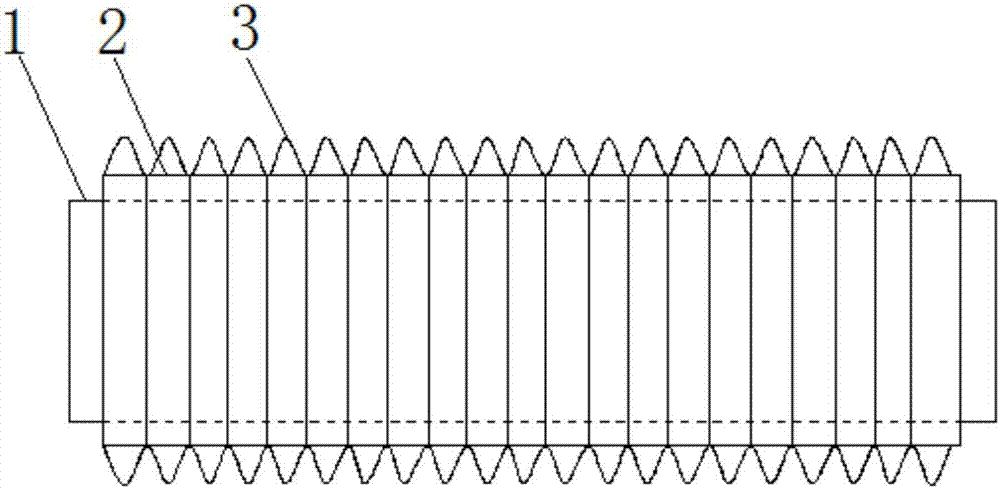 Corrugated pipe with anticorrosion and anti-wear effects