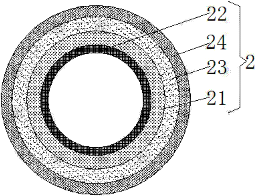 Corrugated pipe with anticorrosion and anti-wear effects