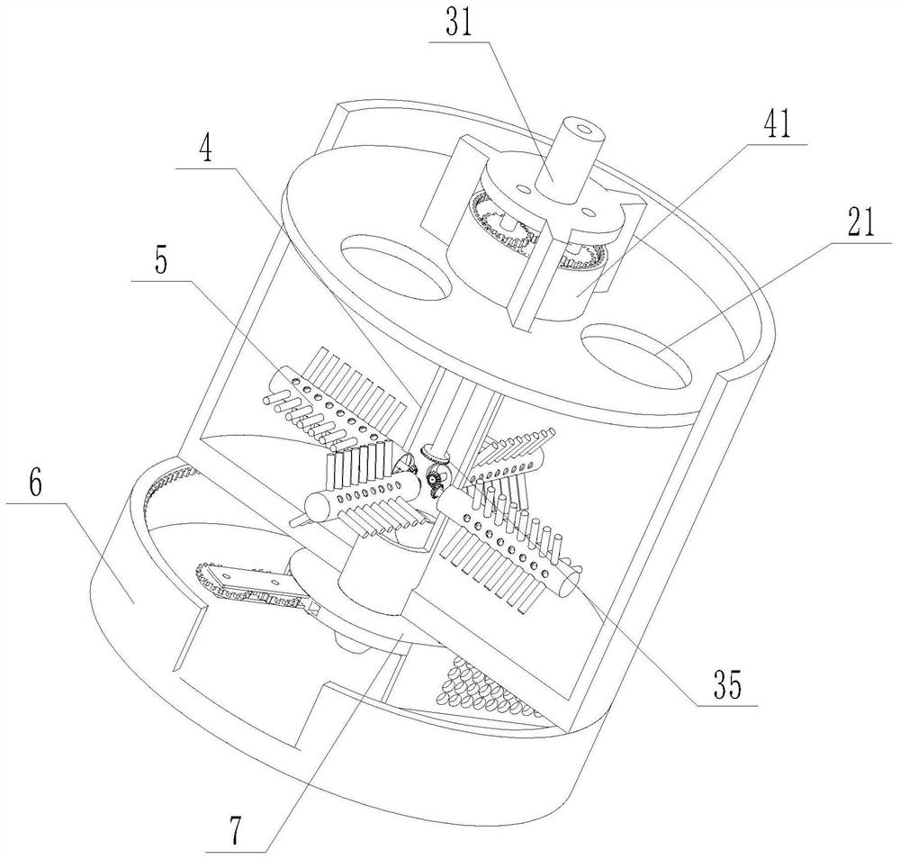 Rapid raw material mixing and stirring device and operation method thereof