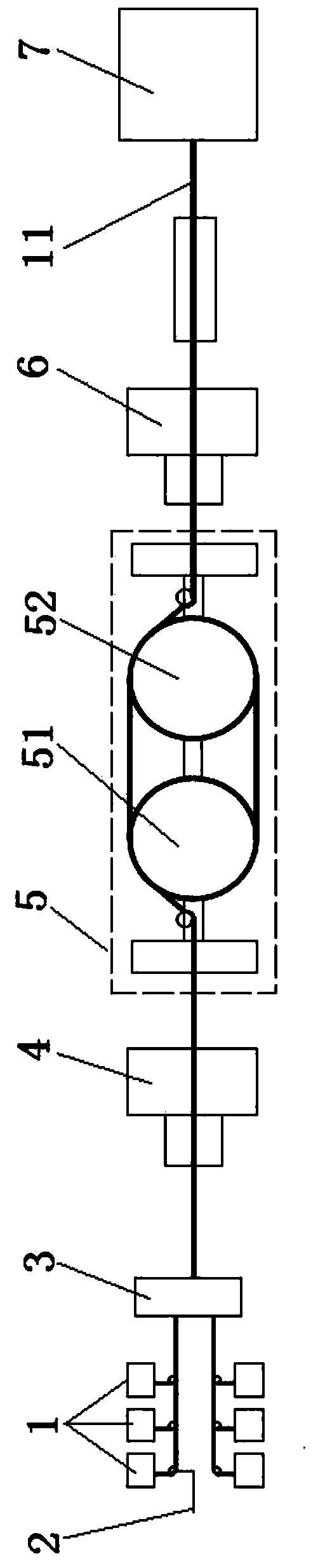 Cable core secondary wrapping method for improving insulation performance of communication cables and wrapping quality