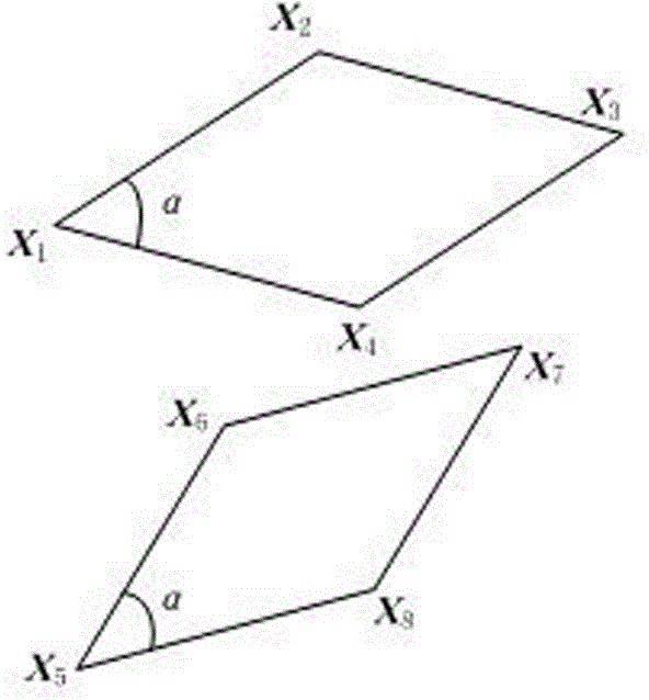 Method for calibrating intrinsic parameters of camera through parallelograms