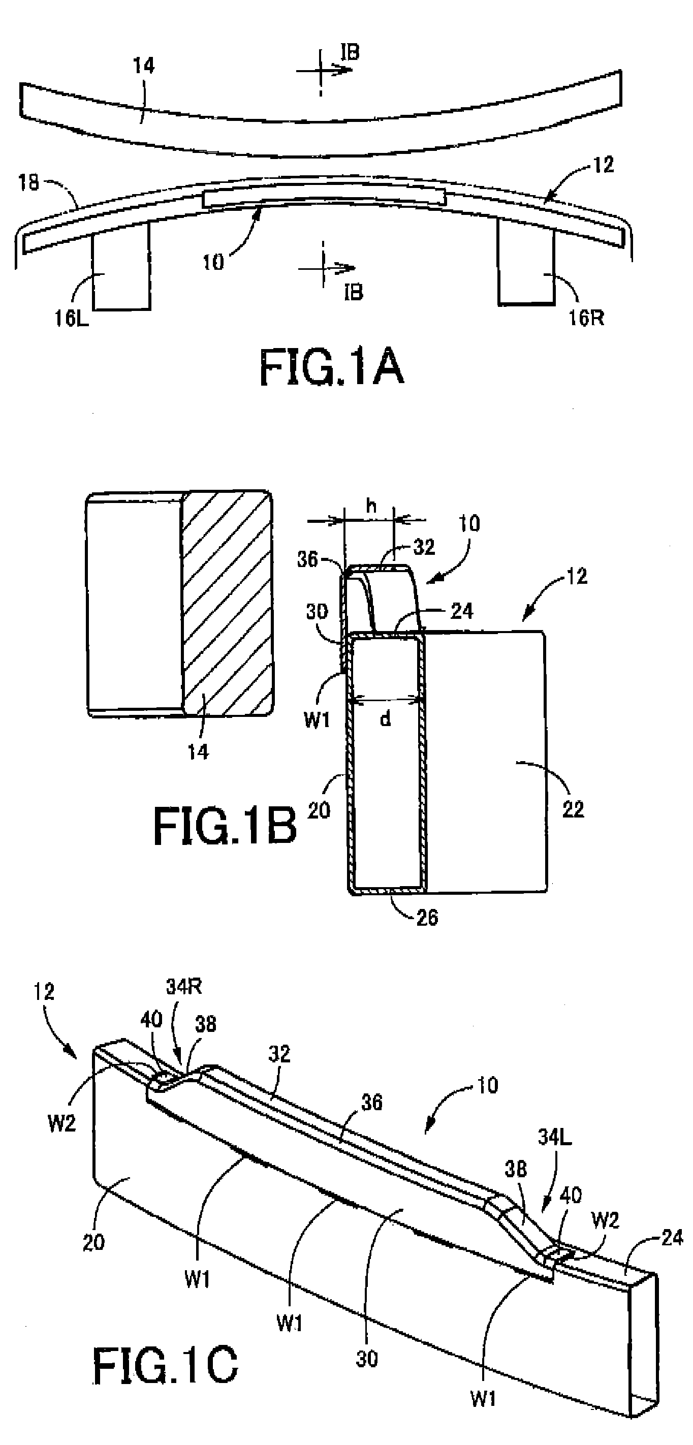 Underrun prevention member for vehicle bumper beam