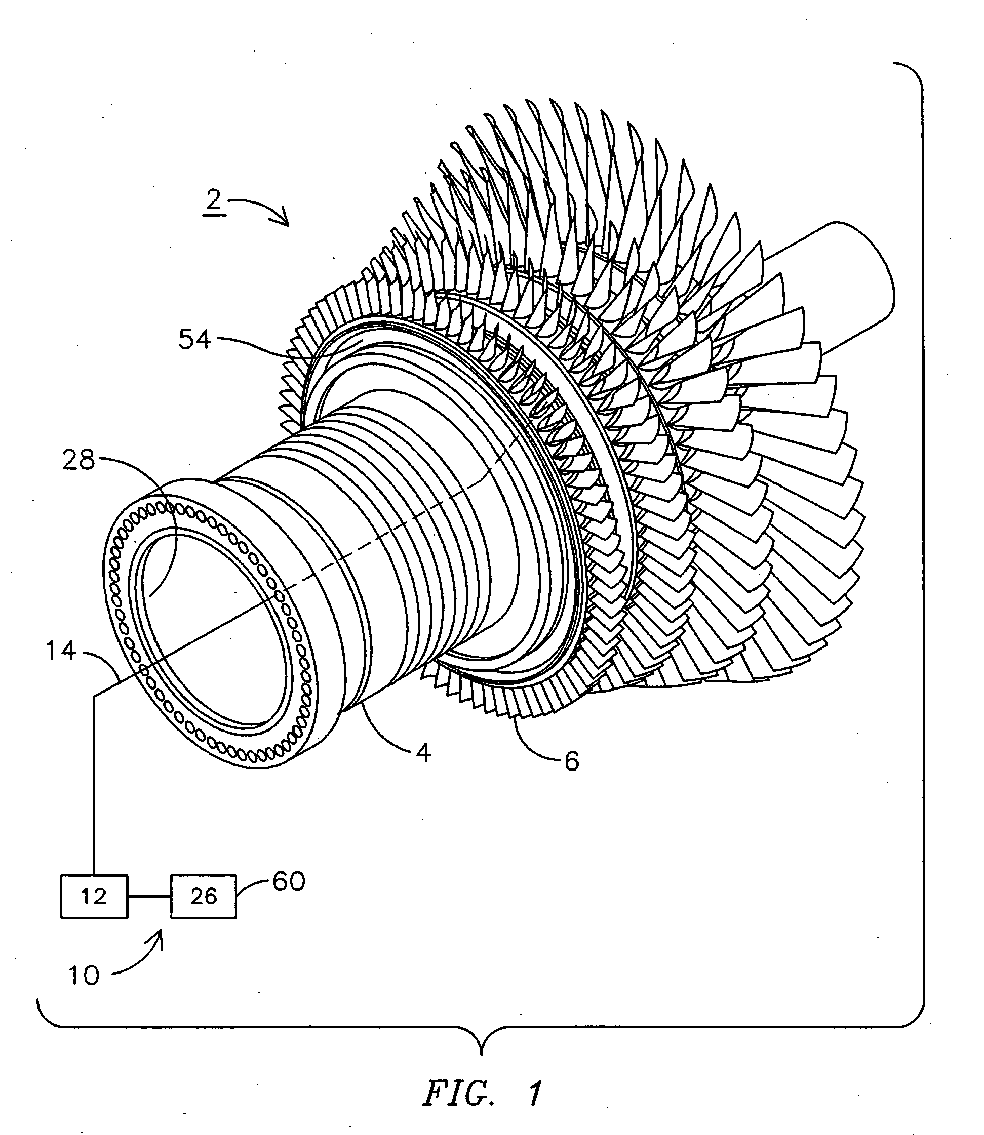 Doppler radar sensing system for monitoring turbine generator components