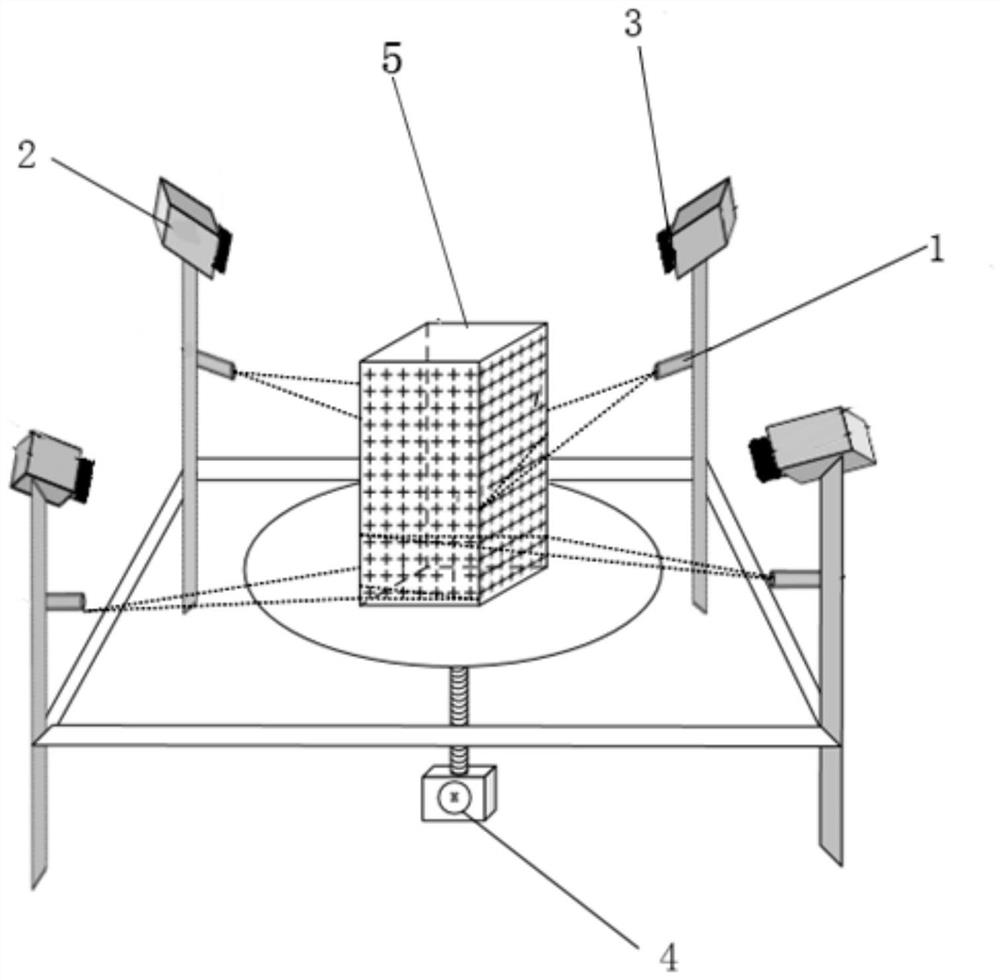 Laser scanning three-dimensional imaging device and method based on spatial dislocation