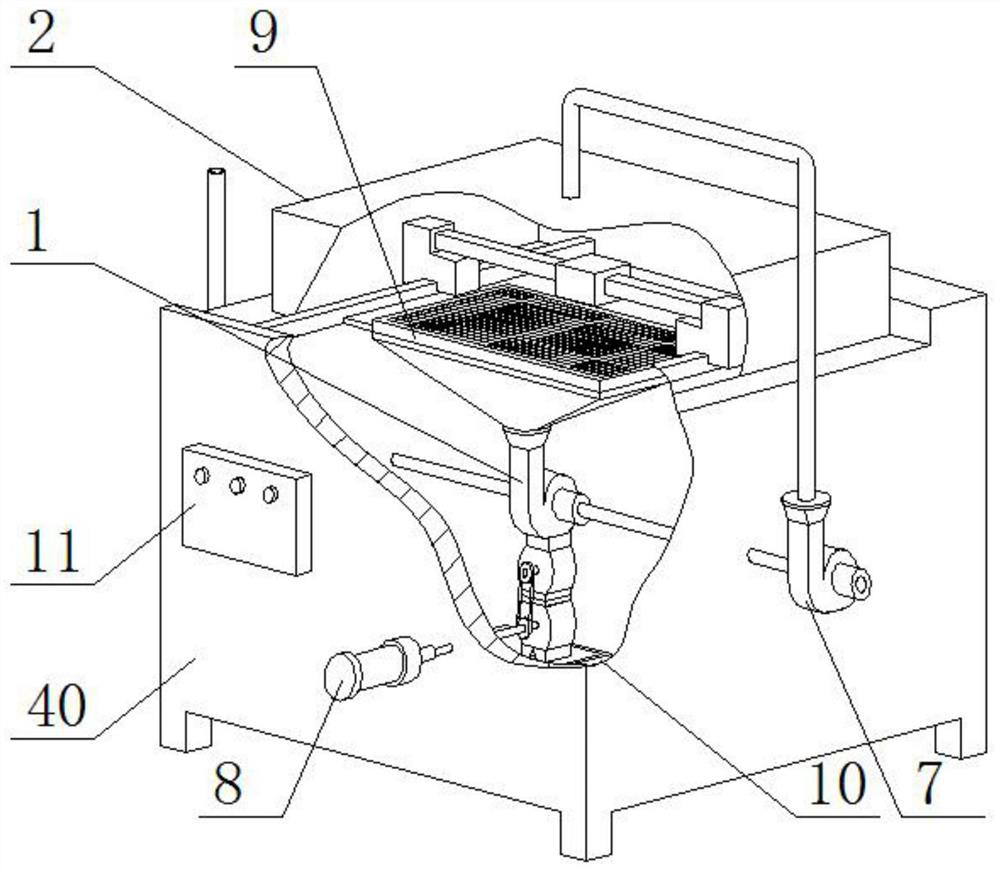 A laser cutting machine turbocharged dust removal and noise reduction device