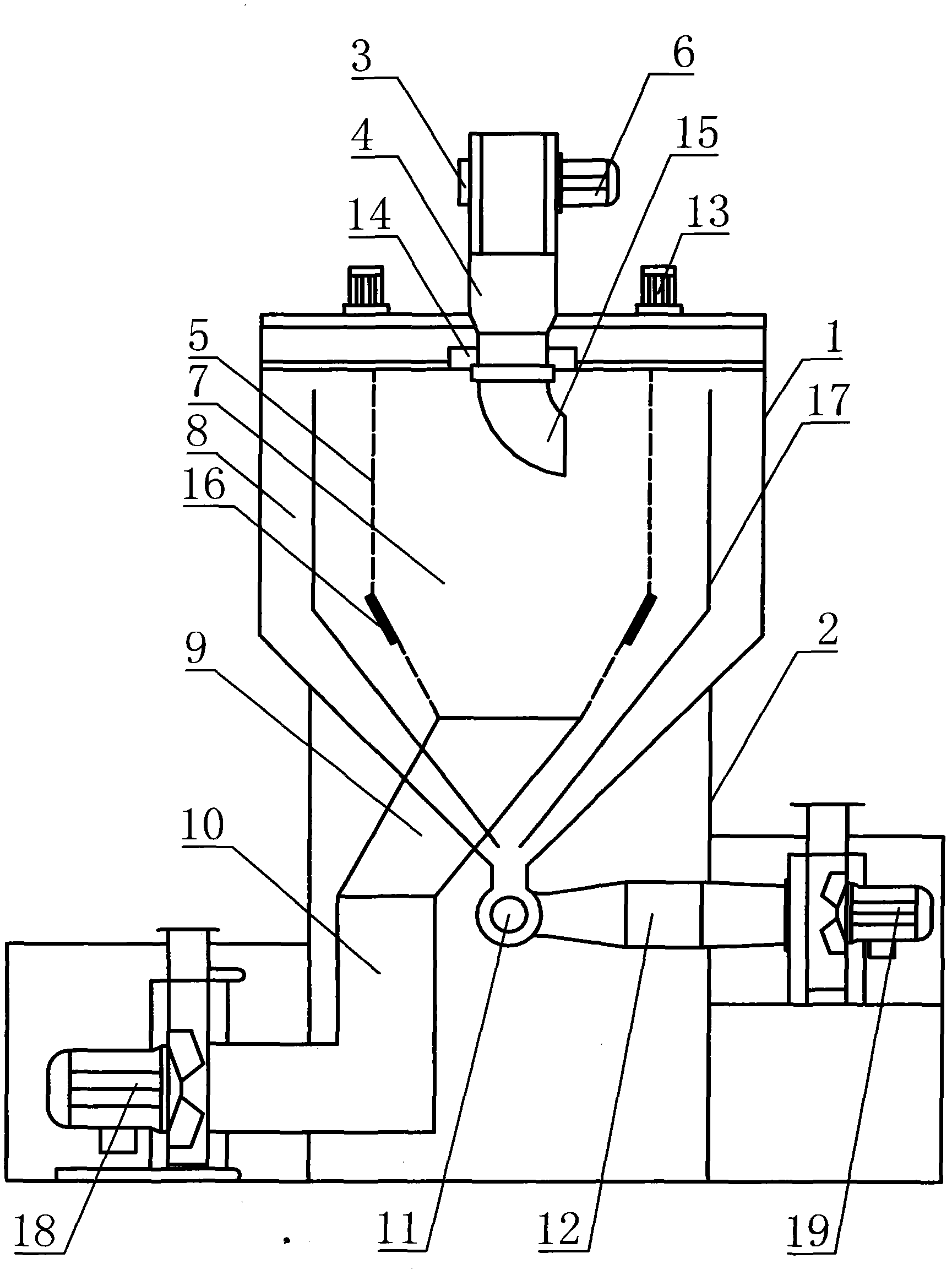 Cage type cotton removing and tiny dust removing machine