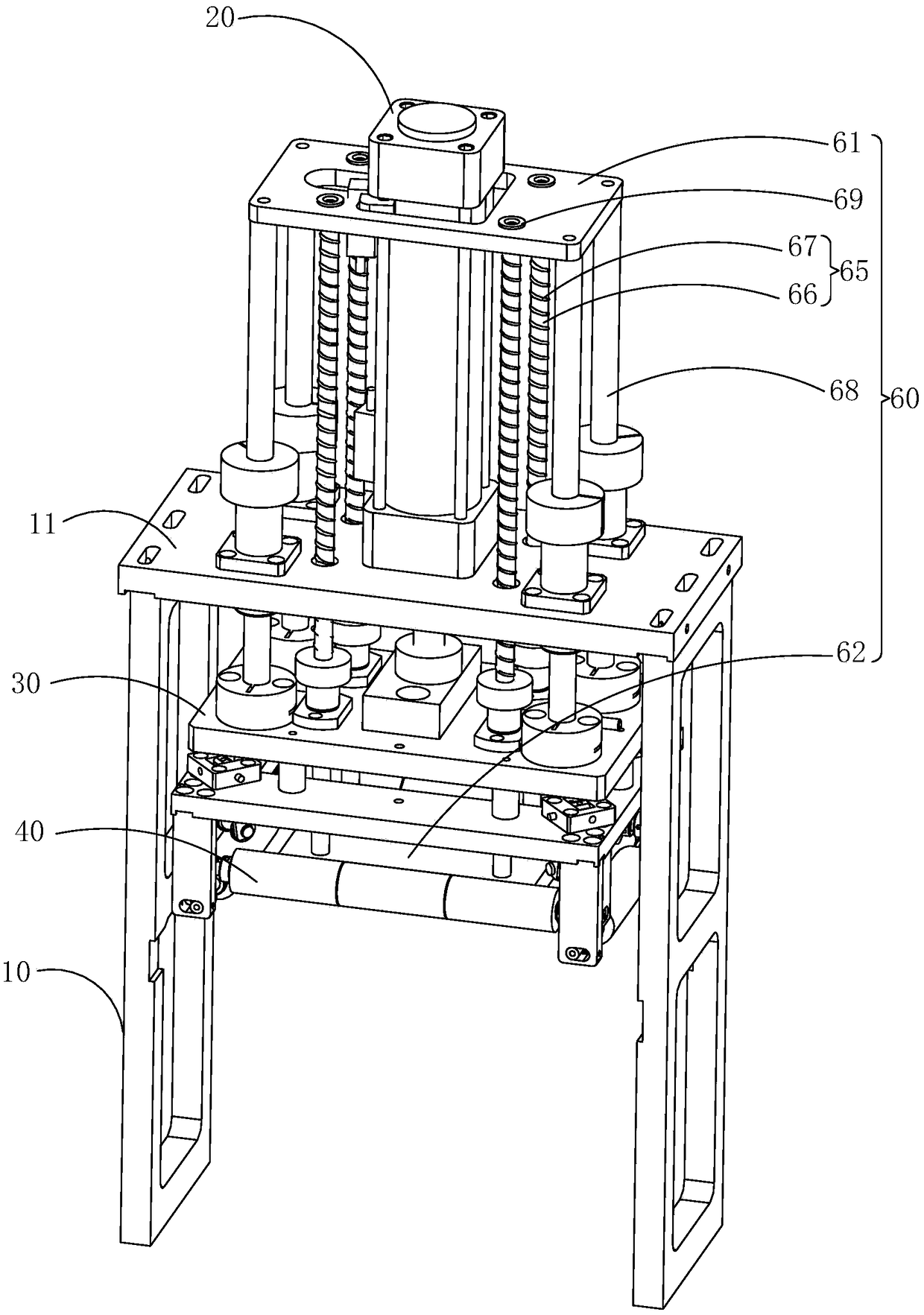 Automatic film wrapping device