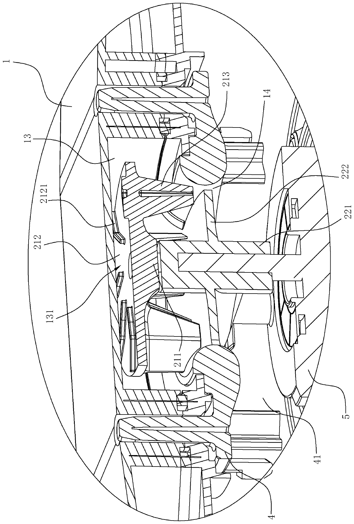 Semi-open type water pump and washing machine to which water pump is applied