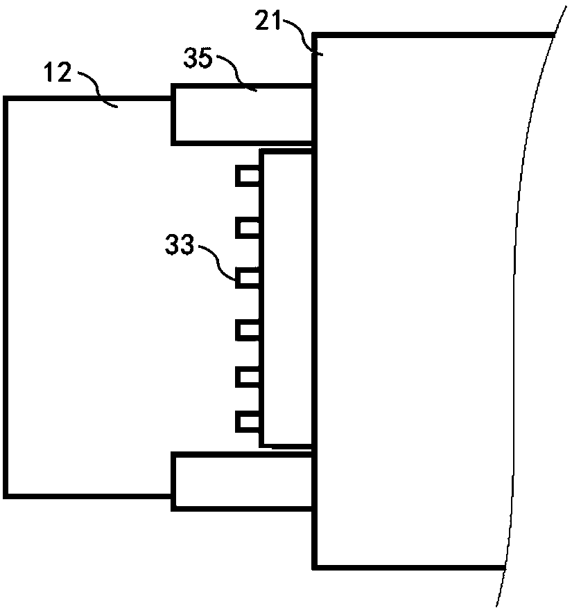 Rock wool on-line film laminating device and method