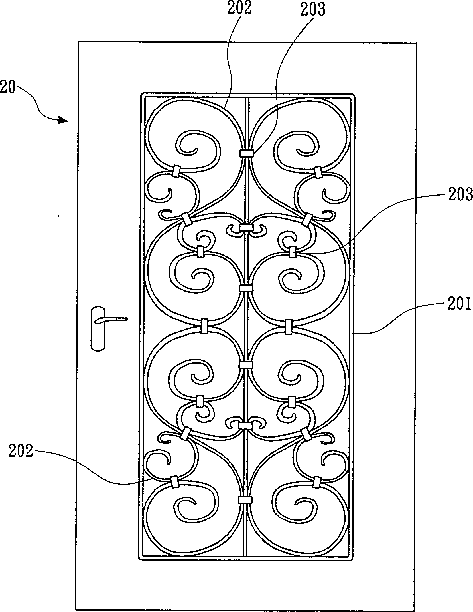 Forging process of Artistic door and window