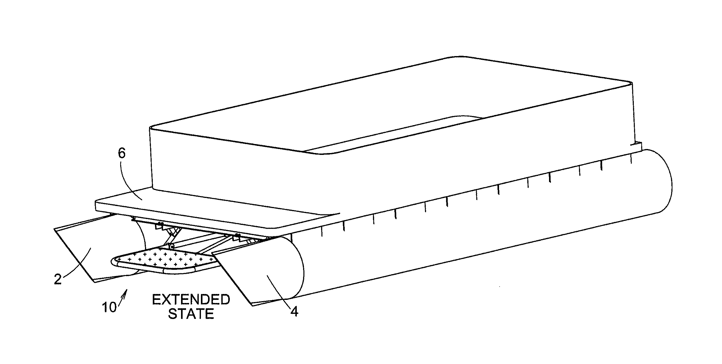 Retractable swim platform and steps for pontoon boats