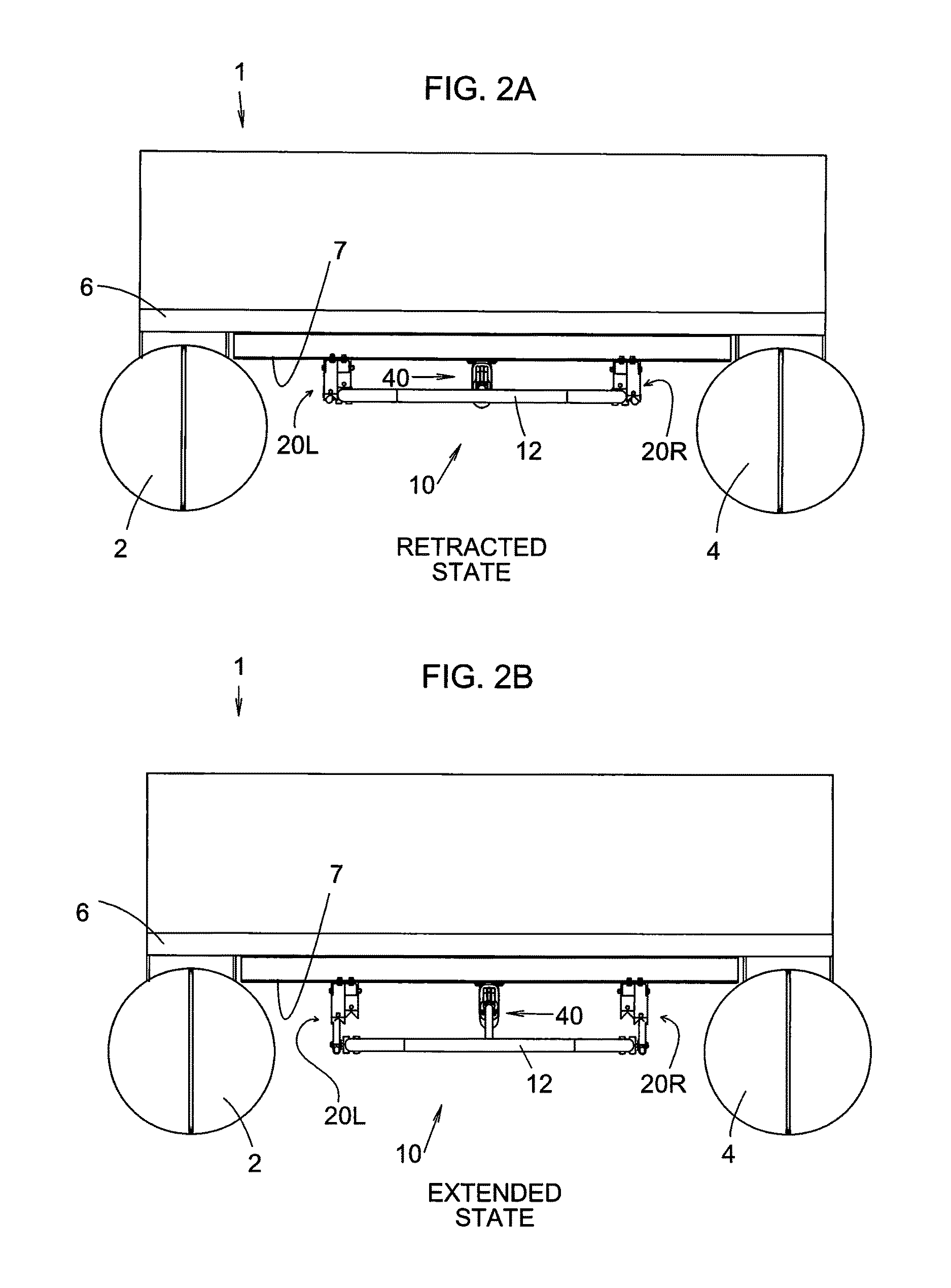 Retractable swim platform and steps for pontoon boats