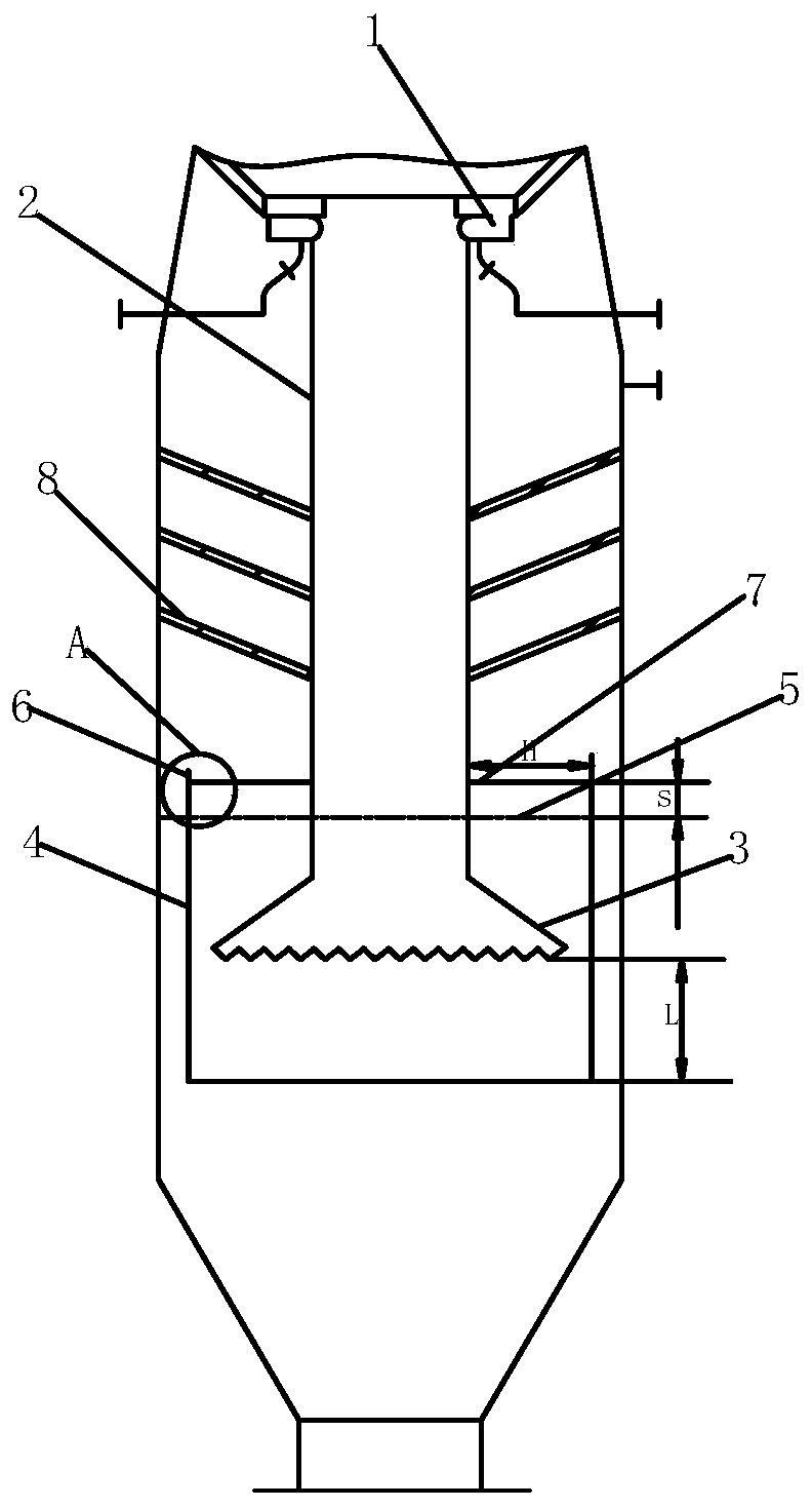 Gasification furnace chill chamber and gasification furnace