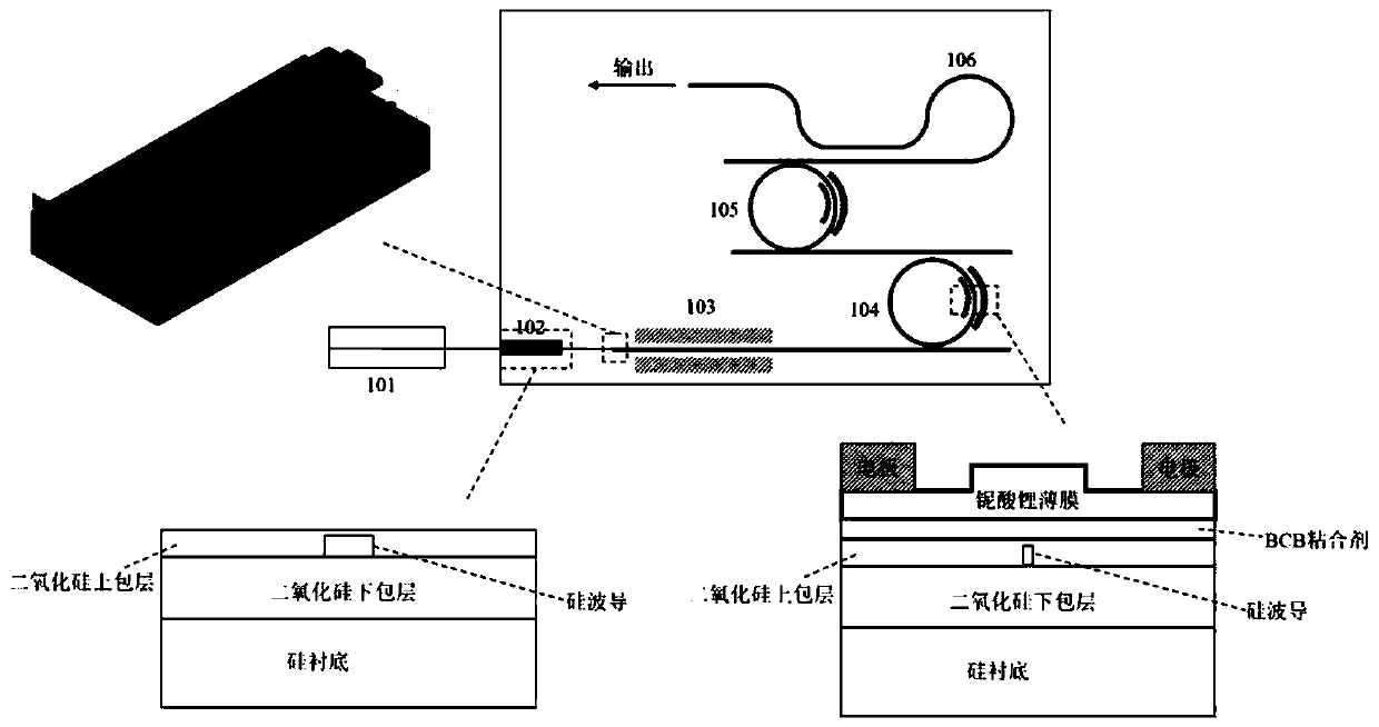 High-speed high-linearity silicon-lithium niobate external cavity frequency modulation laser