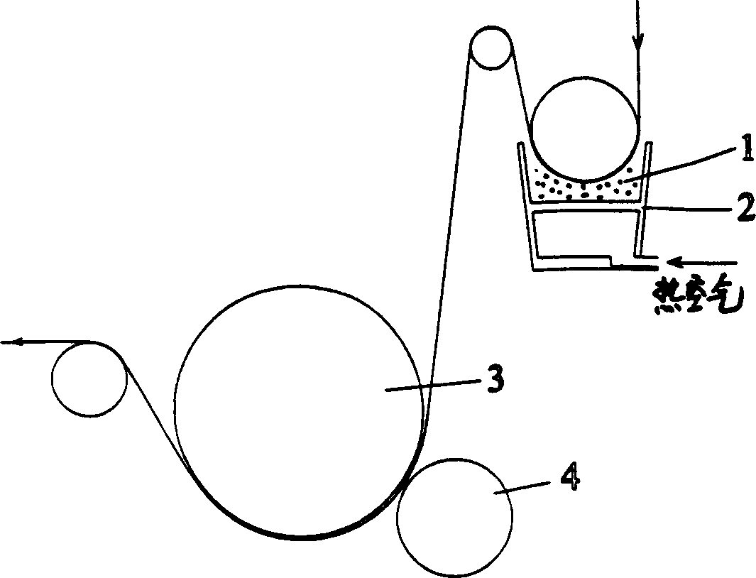 Production of glass micropearl reflecting-film and single-layer coplanar tree