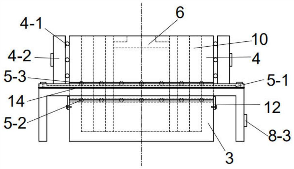 Nested multifunctional shear test device and test method