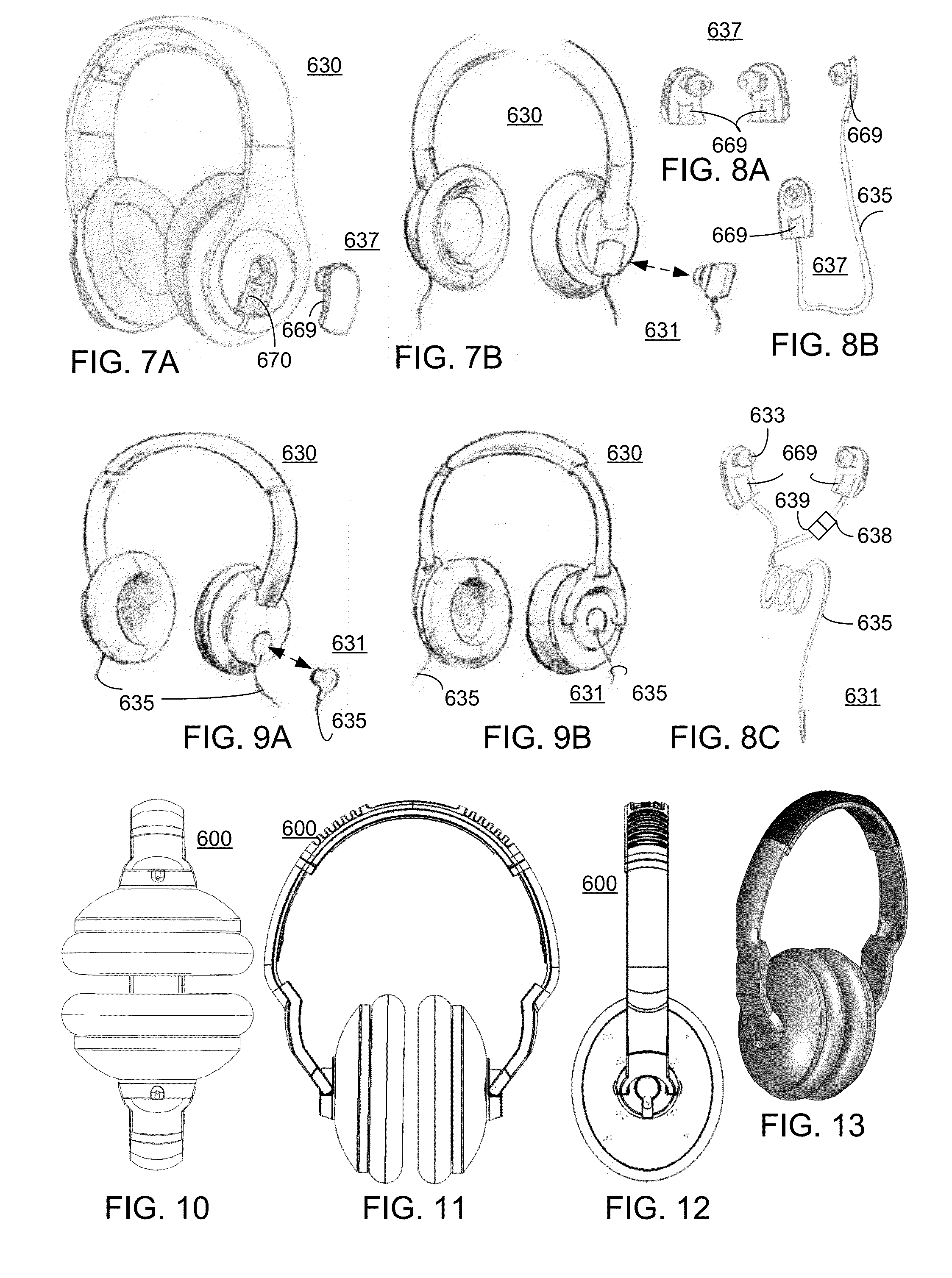 Headphone system for earbud speakers