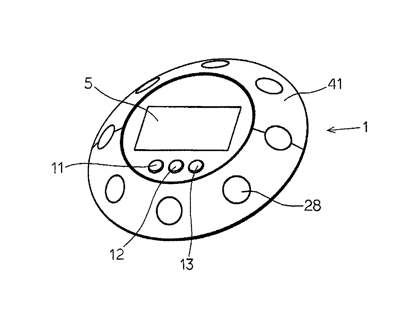 Stationary remote control transmitter